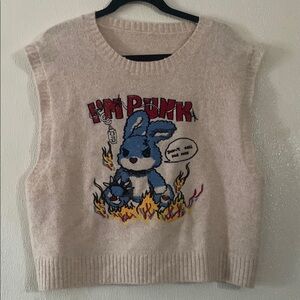 I'm Punk Graphic Sweater Vest